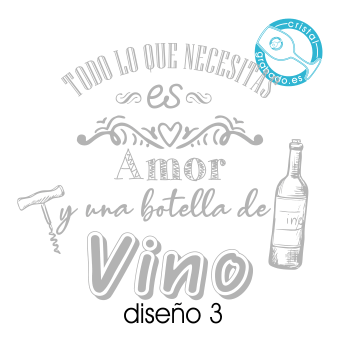 Frase original sobre el vino para personalizar copas diseño 3